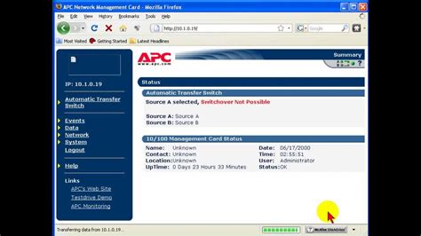 default ip for apc ups